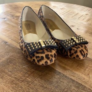 Leopard print flats